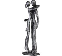 Casablanca by Gilde décoration figurine design sculpture Couple argent antique H. 18 cm,74603