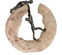 Casablanca by Gilde decorative figure sculpture Teamwork bronze h. 30 cm,71804