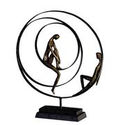 Casablanca by Gilde sculpture figurative décorative Patience bronze coloré h. 41 cm,59594