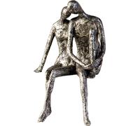 Casablanca by Gilde sculpture figure décorative Couple antique-argent H. 25 cm,59657