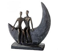 Casablanca by Gilde sculpture figurine décorative Bronze lunaire coloré h. 23 cm,79616
