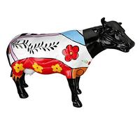 Casablanca Décoration Figurine Animale Sculpture Cow XL - Vache colorée - décoration Moderne Salon - Largeur 63 cm