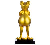 Casablanca Figure de décoration de Haute qualité Sculpture Grenouille XL - Design Frog Metallic Gold - décoration Moderne - Hauteur 68 cm