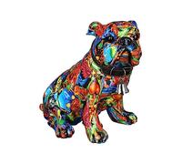 Casablanca Figurine de Carlin Assis - Sculpture Moderne au Design Street Art Graffiti - Multicolore Hauteur 23 cm