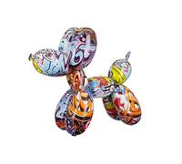 Casablanca Figurine décorative en Forme d'animal de Compagnie, Statue de Chien - Art Moderne et décoration en résine - Design Street Art - Hauteur : 25 cm