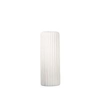 Casablanca Fjord Vase en céramique Blanc Mat avec Structure rainurée H 58 cm