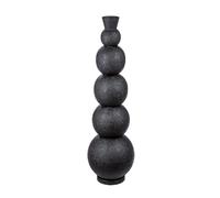 Casablanca Grand Vase décoratif, Moderne, Taille XXL, en Fer, pour Herbe de la Pampa, Fleurs, Herbe de la Pampa, Couleur : Noir, Hauteur : 87 cm