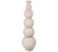 Casablanca Grand Vase décoratif, Moderne, Taille XXL, en Fer, pour Herbe de la Pampa, Fleurs, Herbe de la Pampa, Couleur : Beige, Gris, Hauteur : 112 cm