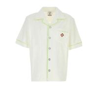 Casablanca, Homme, Chemises, Blanc, Taille: L Chemise à Manches Courtes Éponge Monogramme