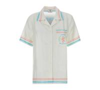 Casablanca, Homme, Chemises, Blanc, Taille: S Short Sleeve Chemises