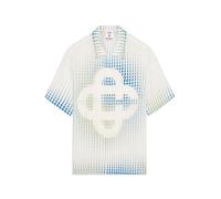 Casablanca, Homme, Chemises, Multicolore, Taille: M Chemise à Manches Courtes en Lin à Pois