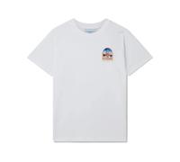 Casablanca, Homme, Tops, Blanc, Taille: 2XL T-shirt Blanc en Coton Biologique Vue De L'Arche