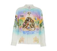 Casablanca - Innocence Cuban Collar LS Shirt - Homme - Chemises - Multicolore - Taille: M