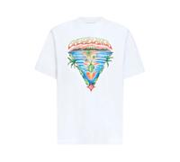 Casablanca - Innocence Triangle Short Sleeve T-Shirt - Homme - Tops - Blanc - Taille: XL