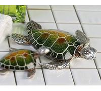 Casablanca Josie Poly Tortue Verte/Argent 18 cm Animal Décoration Bol