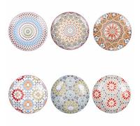 Casablanca Lot de 6 assiettes à fruits en porcelaine