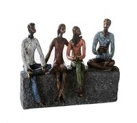 Casablanca modernes Design Figurine décorative en Poly Bronze Multicolore Hauteur 21 cm