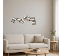 Casablanca modernes Design Objet mural Twist en métal mat champagne 28 x 75 x 14 cm