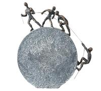 Casablanca modernes Design Sculpture Moderne en Poly Finition Bronze Hauteur 35,5 cm Largeur 31,5 cm