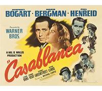 Casablanca Movie film 15,2 x 20,3 cm plaque murale en métal 15,2 x 20,3 cm plaque vintage retro Poster Art Picture Print