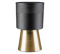 Casablanca Nama Cache-Pot cylindrique en Aluminium Noir craquelé Hauteur 29 cm Diamètre 18 cm