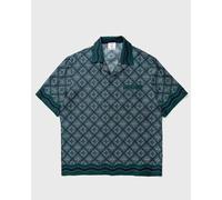 Casablanca RADIATING MONOGRAM CUBAN COLLAR SS SHIRT men Shortsleeves green taille: XXL