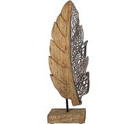 Casablanca Sculpture Aluminium Naturel Argent Hauteur 52cm