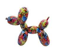 Casablanca Sculpture Animal Figurine Sculpture Chien Ballon Statue Art Moderne Décoration en Résine Street Art Design Hauteur 25cm