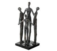 Casablanca Sculpture Déco Figure Group - Groupe - Famille - Marron - Poly - Hauteur 30 cm