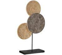 Casablanca Sculpture Esculpida en résine - Motif Oriental - Naturel - Structuré - Hauteur 44 cm x Largeur 27 cm