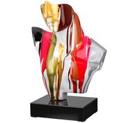 Casablanca Sculpture Homme en résine et marbre - Brillant - Multicolore - Hauteur 41 cm x Largeur 29 cm - Figurine Homme