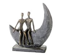 Casablanca Sculpture Moon, Poly, bronzefarbend, 23,5 cm