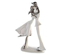Casablanca Statue Couple Hold Me, Résine Blanche 32 cm