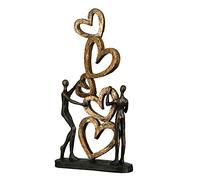 Casablanca Statue Cœur Contre Cœur, Résine Bronze 41 cm