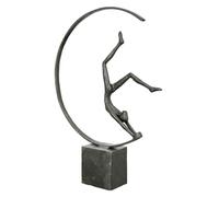 Casablanca Statue Femme Gymnast, Fer Brun 29 cm