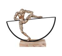 Casablanca Statue Lifting, Bois de Manguier Bronze 32 cm