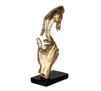 Casablanca - Sculpture, Figurine décorative - Deux Mains - Deux Mains - Polyrésine - doré/Noir - 29 x 13,5 x 8 cm