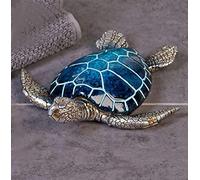 Casablanca - Tortue Josie en poly, bleu/argent, l. 18 cm