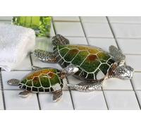 Casablanca Tortue Josie Poly,vert/argent L.10cm Largeur : 10 cm 79403