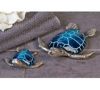 Casablanca Tortue "Josie" Set de 2 pièces en poly bleu/argent 59973 + 59974