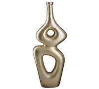 Casablanca Vase à Fleurs en Aluminium - Décoration pour Salon - Cadeau pour Femme - Anniversaire fête des mères - Couleur : doré - Hauteur : 38,5 cm
