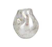Casablanca Vase Crumple en Verre crème Hauteur 21 cm Accessoire de décoration d'intérieur Idée Cadeau