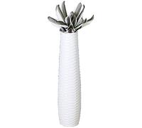 Casablanca vases décoratifs en céramique Blanc 18 cm