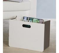 Casablanca Zeitungskorb weiß/grau H30cm B40cm T19cm 31839