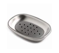 Casaclausi Porte-savon double couche en acier inoxydable pour cuisine et salle de bain