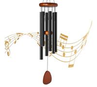 CasaCulina Grand carillon éolien en aluminium pour extérieur, 91,4 cm, atmosphère zen, carillon éolien, ton profond et apaisant, carillon à vent pour extérieur, terrasse, porche, décoration à