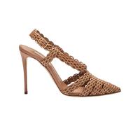 Casadei - Avenida Julia Slingback Pump - Femme - Chaussures - Brun - Taille: 40 1/2 EU