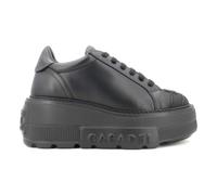 Casadei - Baskets compensées en cuir végan - Femme - Chaussures - Noir - Taille: 41 EU