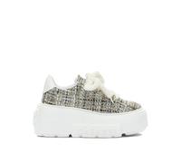 CASADEI baskets en tissu et cuir femme blanches - 36