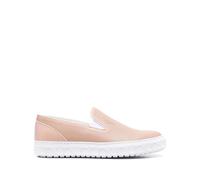 Casadei - Baskets Slip-On en Cuir Beige - Femme - Chaussures - Beige - Taille: 39 EU